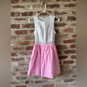 Lilly Pulitzer White and pink Dress with cute details